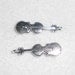 Silver Music Violin Charms