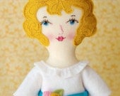 Ellie - PDF Pattern Wool Felt Doll
