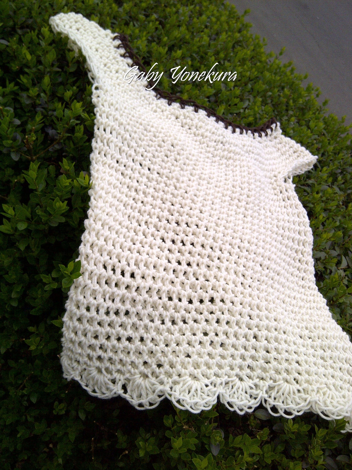 Crochet top made in crochet finger, handmade, knit, fashion, woman, blouse, woman, beige, brown