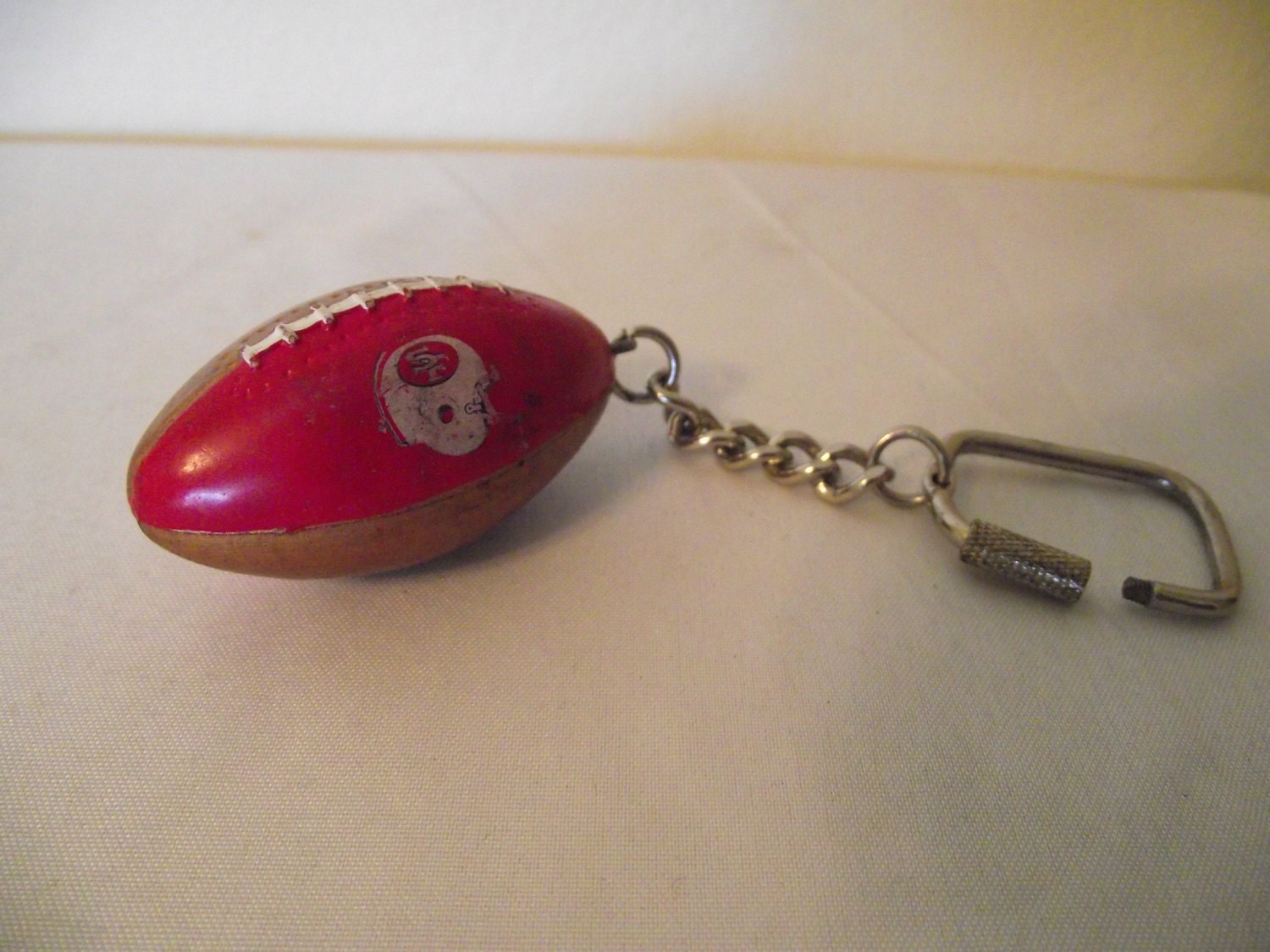 Vintage San Francisco 49er's Football Keychain