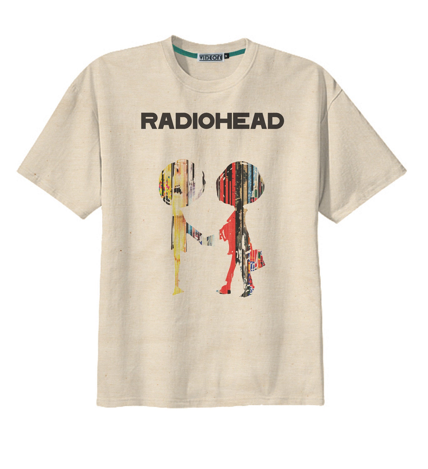 Retro Radiohead Album Cover Rock UK Band T-Shirt Tee Organic Cotton Vintage Look Size S M L