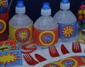 Super Heroes party pdf printable DIY deluxe kit - INSTANT DOWNLOAD - cupcake toppers, banner, mask, popcorn box, buffet table cards