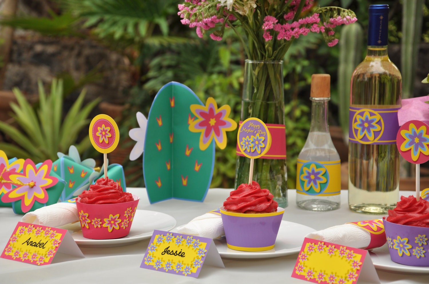 Mothers Day pdf printable spring garden party deluxe DIY kit INSTANT DOWNLOAD Il_170x135