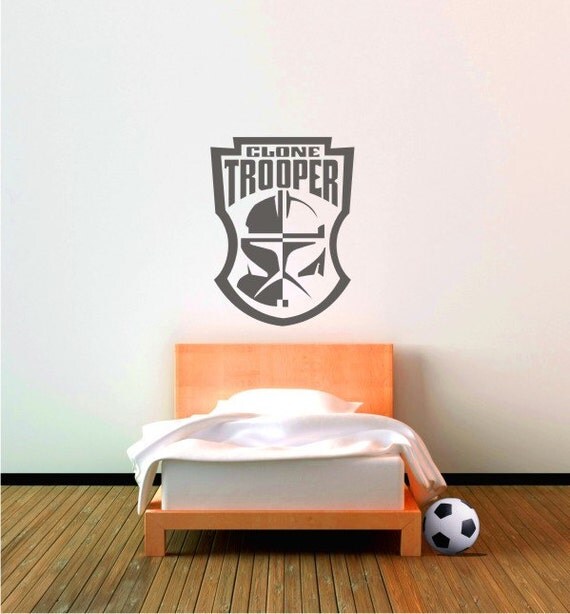 Clone Trooper shield vinyl wall decal by circlewallart on Etsy
