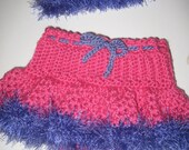 Crochet Pattern for Diaper Cover Skirt and Hat, Photo Prop, PDF 12-017 INSTANT DOWNLOAD