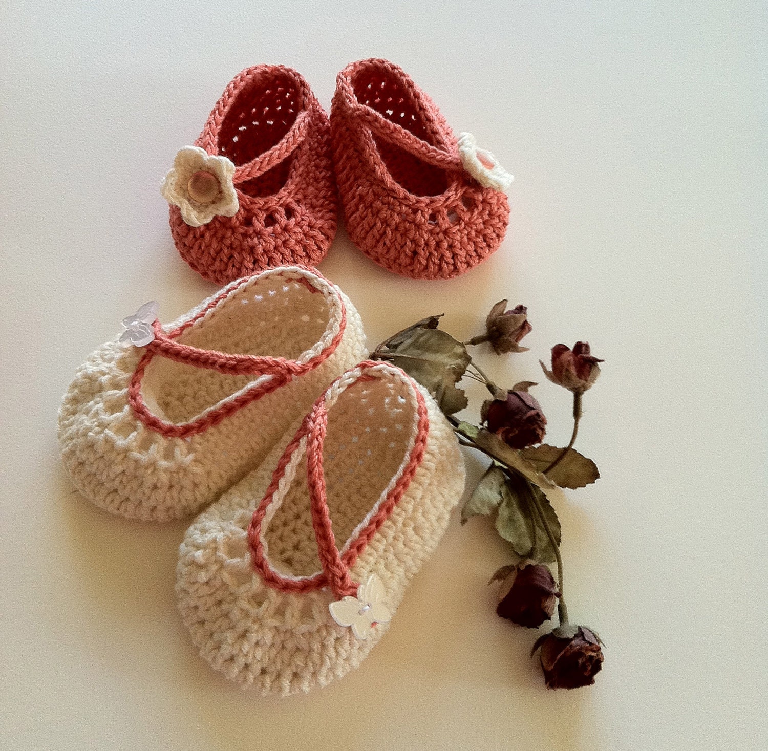 Summer Mary Jane Booties for Baby Girl, Crochet Pattern PDF 12-031 INSTANT DOWNLOAD