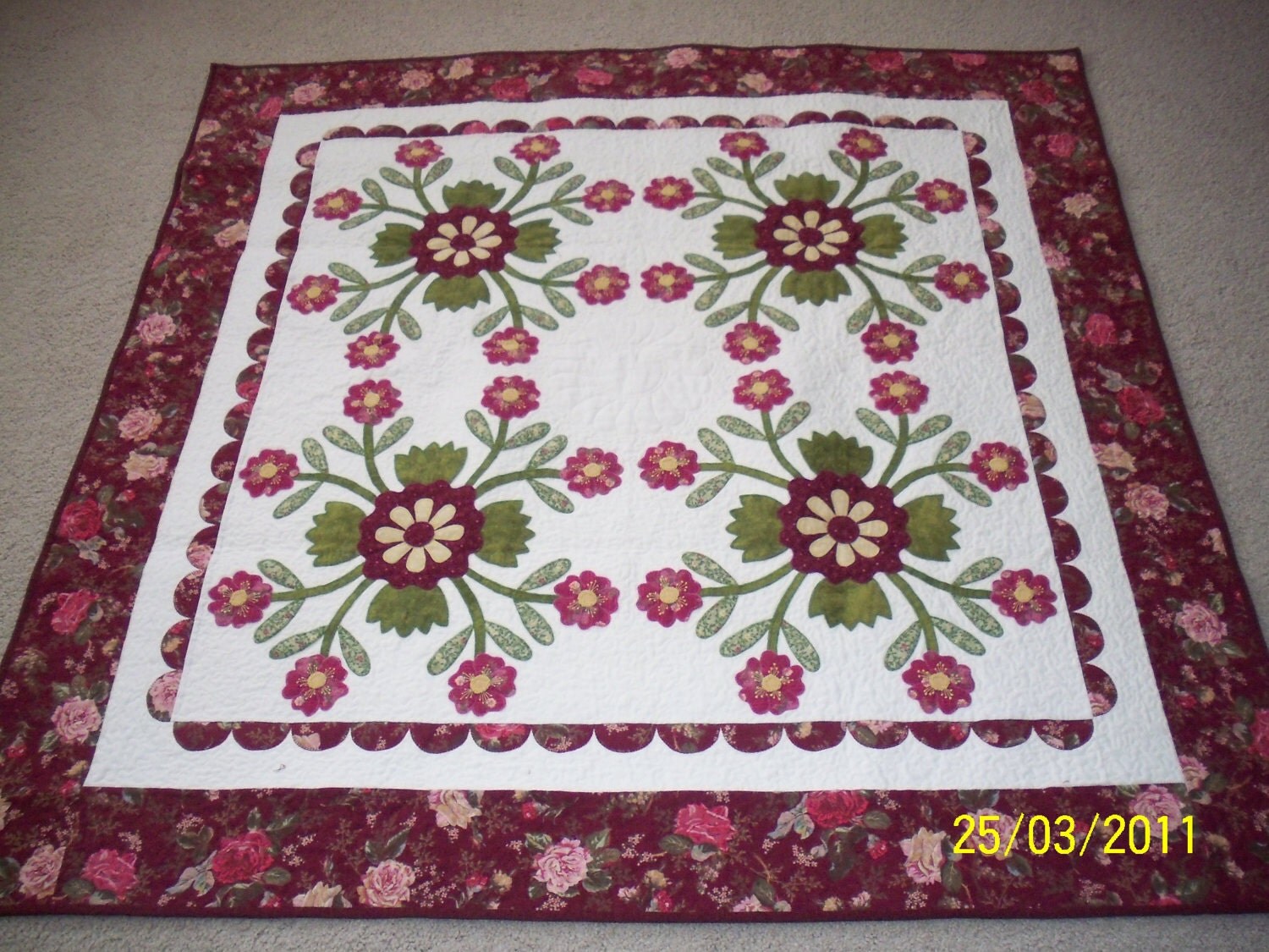 Quilt Pattern Etsy | applique quilt pattern whig rose 2 by anniesquiltcraft on etsy Quilt Pattern Etsy | applique quilt pattern whig rose 2 by anniesquiltcraft on etsy