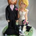 Personalised bride and groom wedding cake topper-Taking orders for August 20, 2013 onwards Only- Fully booked through up till mid Aug 2013