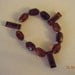 Vintage Bake Lite Stretch Bracelet Brown