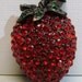 Weiss Brooch Vintage Jewelry Signed with Ruby Red and Emerald Green Rhinestones