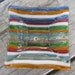 Abstract retro handmade glass rainbow dish art or ashtray