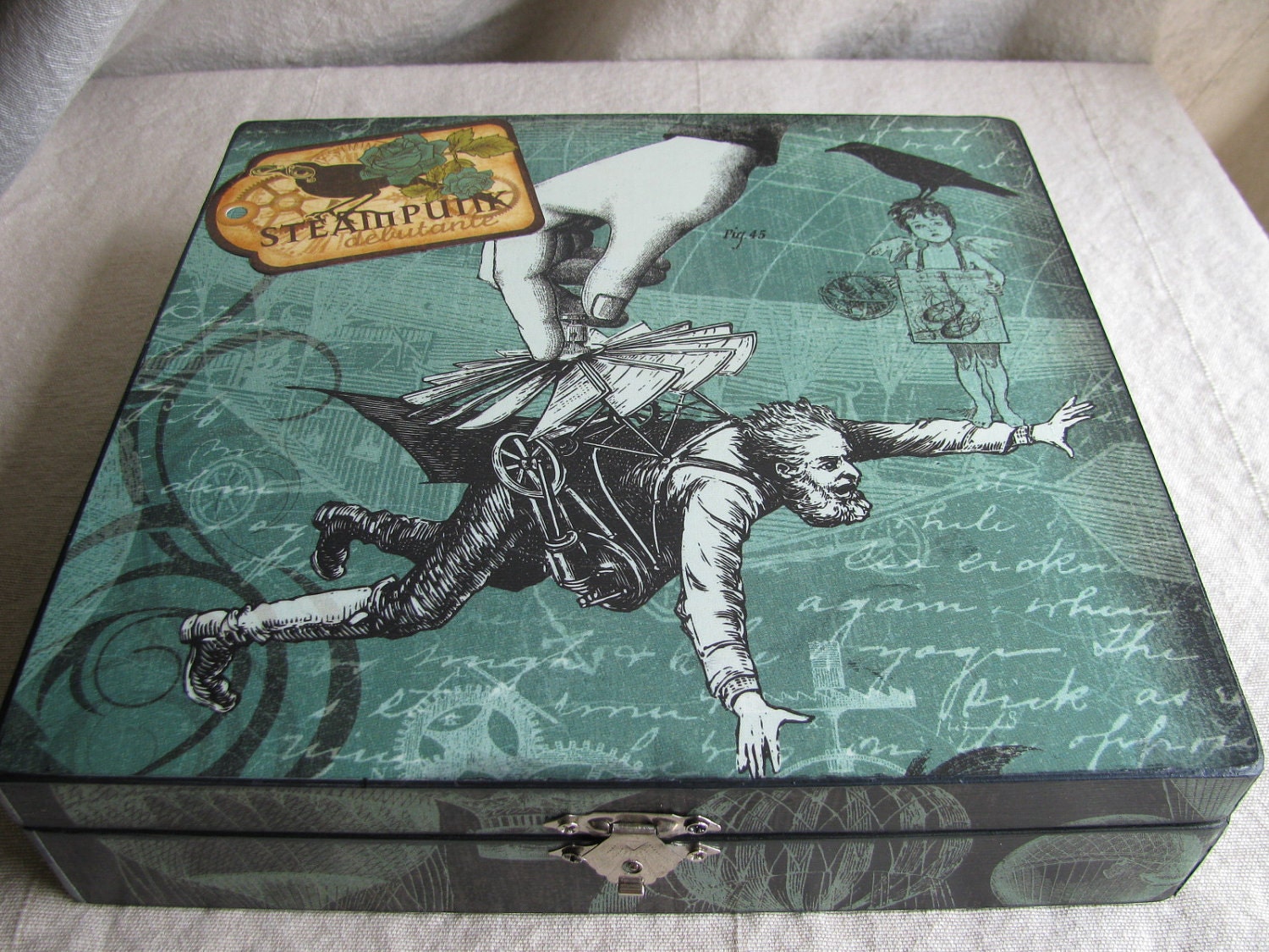 Steampunk Cigar Box/Stash Box/Jewelry Box