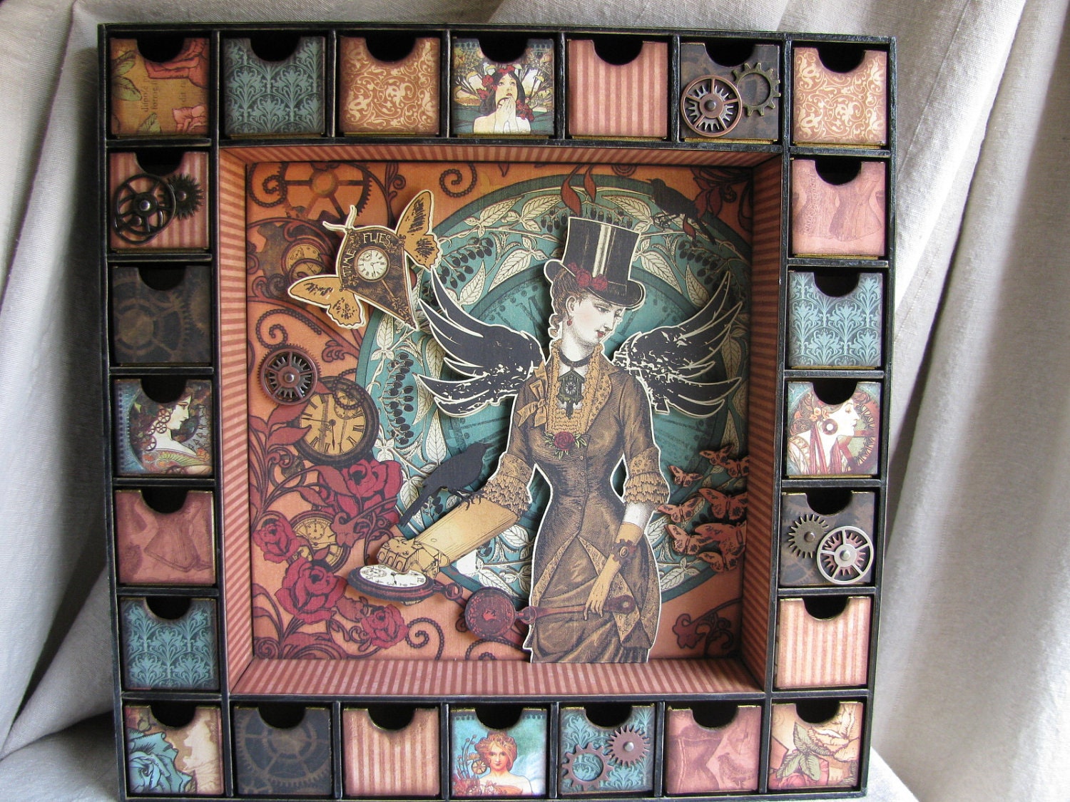 Steampunk Advent Calendar/Shadow Box