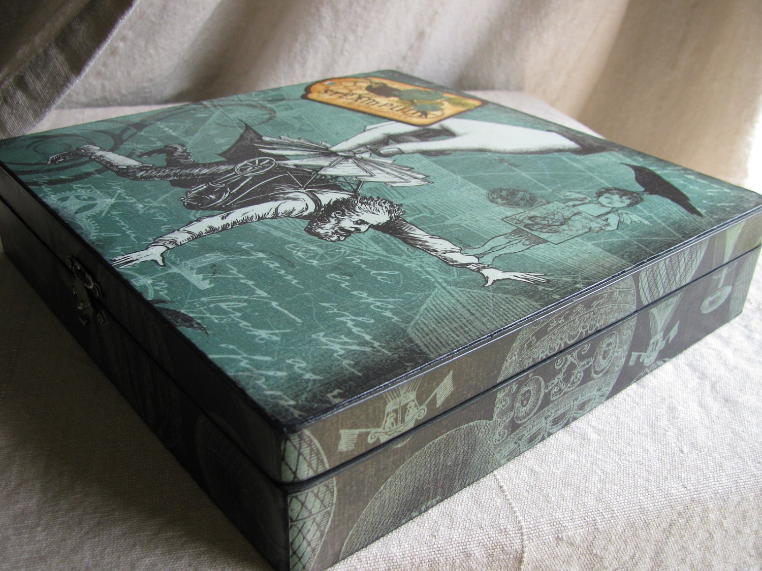 Steampunk Cigar Box/Stash Box/Jewelry Box