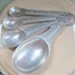 Set of 4 Vintage Aluminum Measuring Spoons
