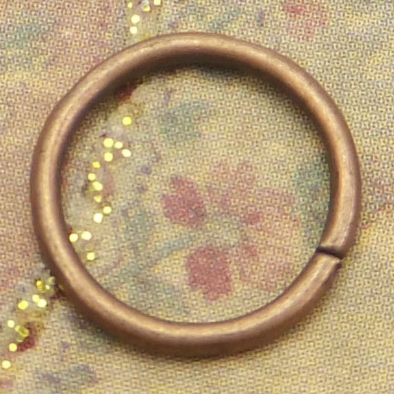 Antique Copper Open Iron Jump Ring, 18 Gauge Unsoldered 10.5mm, 100 Pieces - 1044JR1