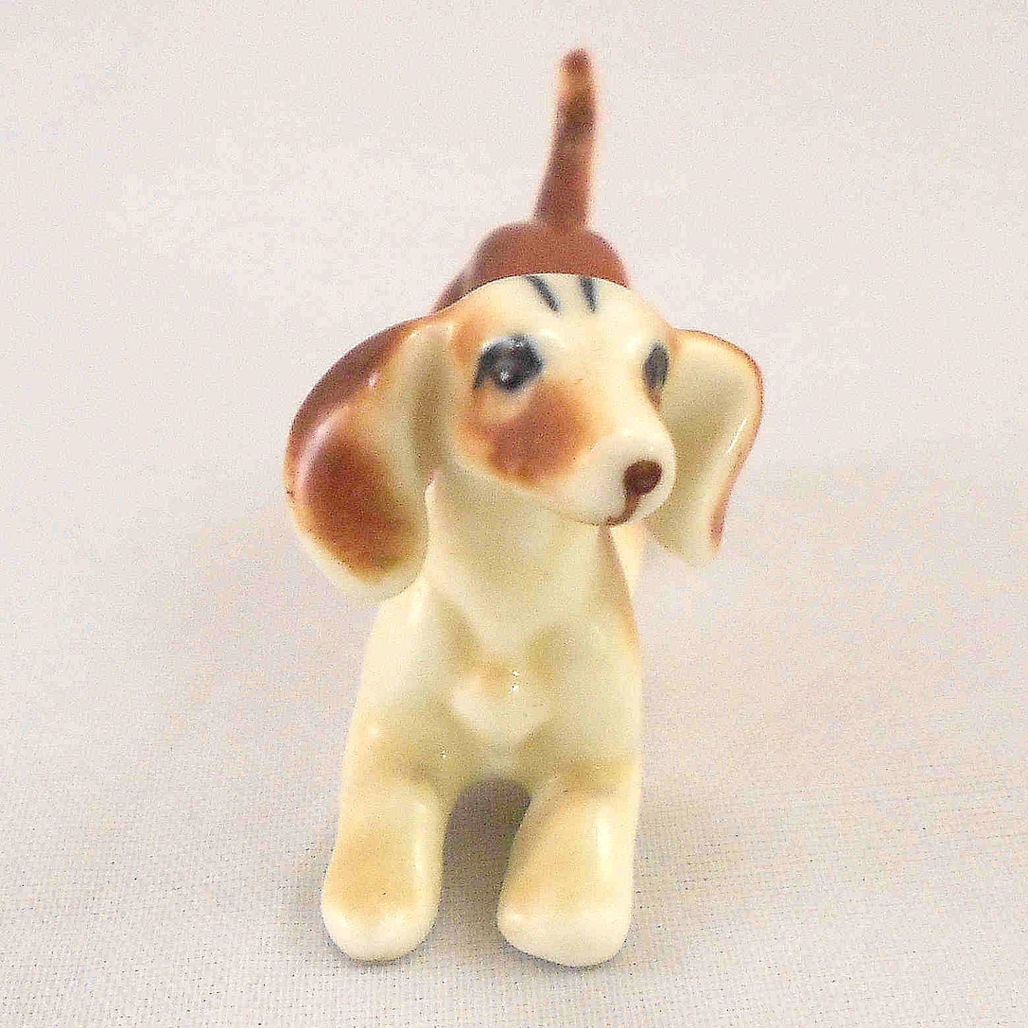 Miniature Porcelain / Bone China Dachshund Dog Figurine