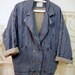 Boyfriend Denim Blazer design and made by PsychoSYT