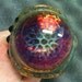 PURPLE Fuming Honeycomb Drop Hammer Pipe FREE SHIPPING Large Clean Heavy Color Change Frit Glass Pipe