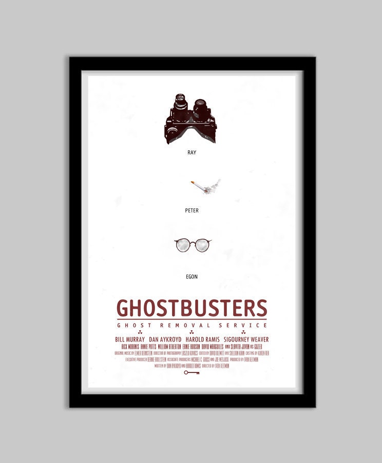 Ghostbusters - Movie Poster - 12x18 - ghostbusters, movie, poster, film, ghost, bill murray, harold ramis, retro