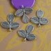 20pcs Tibetan silver two sides leaf pendant h5070