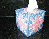 Union Jack Style Tissue Box Cover