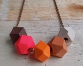 Caramel Geo Pop necklace