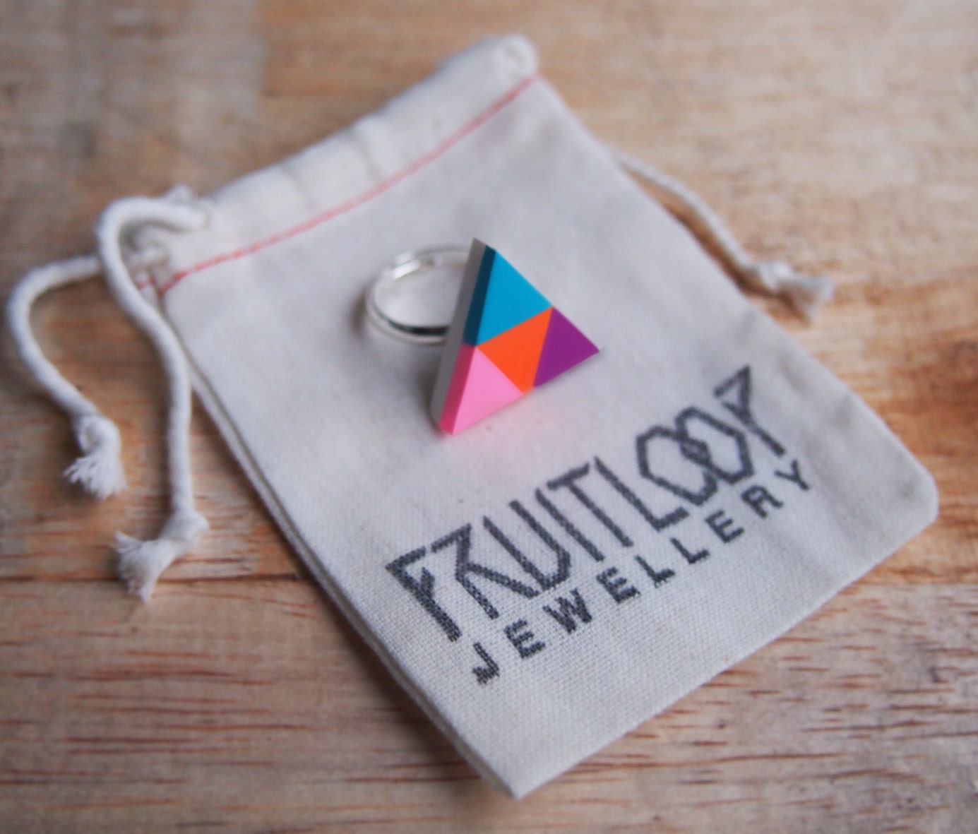 Sherbert Bomb Triangle Ring