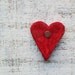Red heart magnet love message