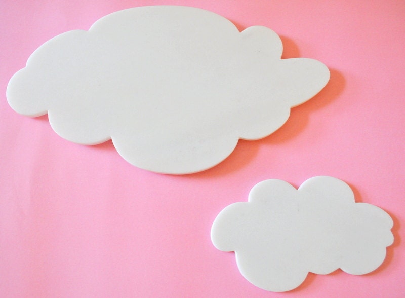 Handcrafted marble cloud platter