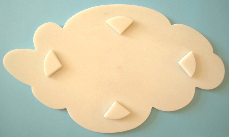 Handcrafted marble cloud platter