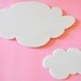 Handcrafted marble cloud platter