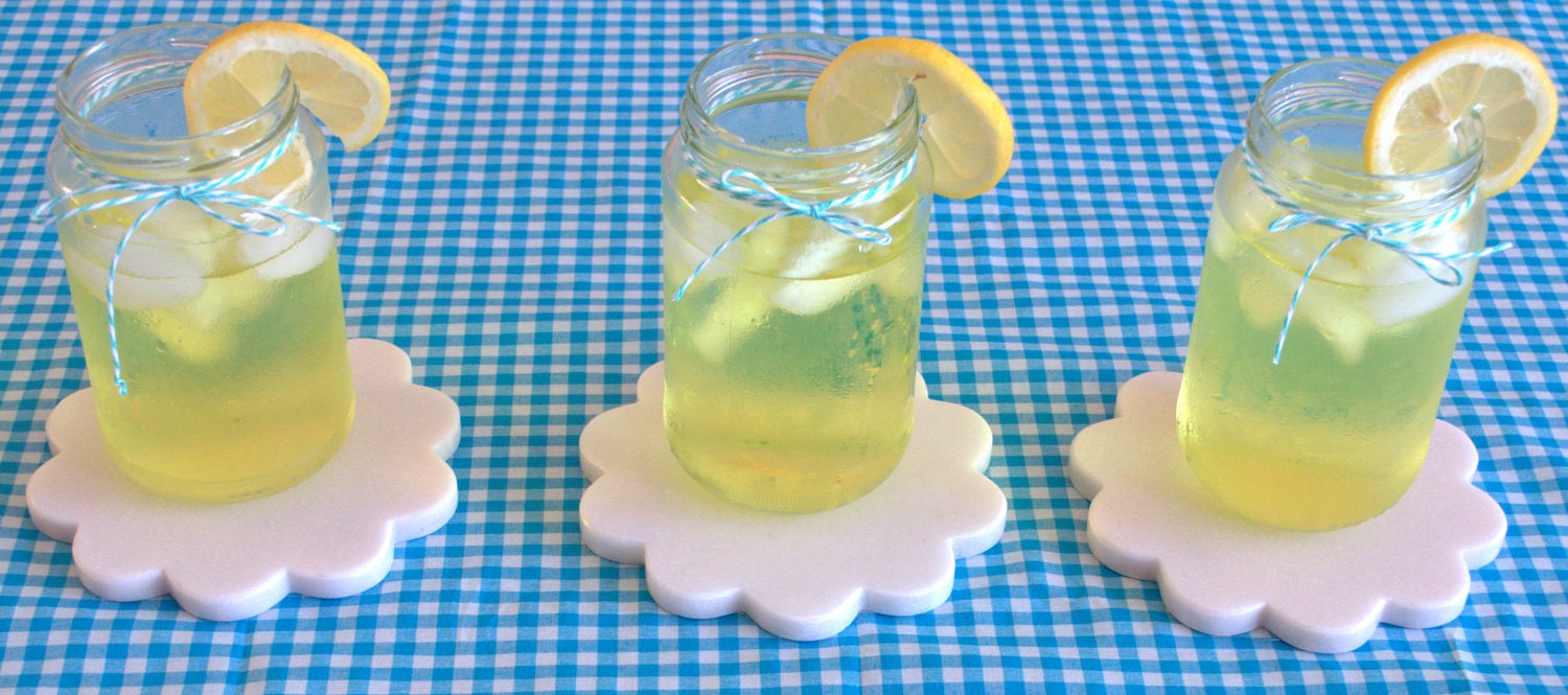 Handcrafted marble coasters