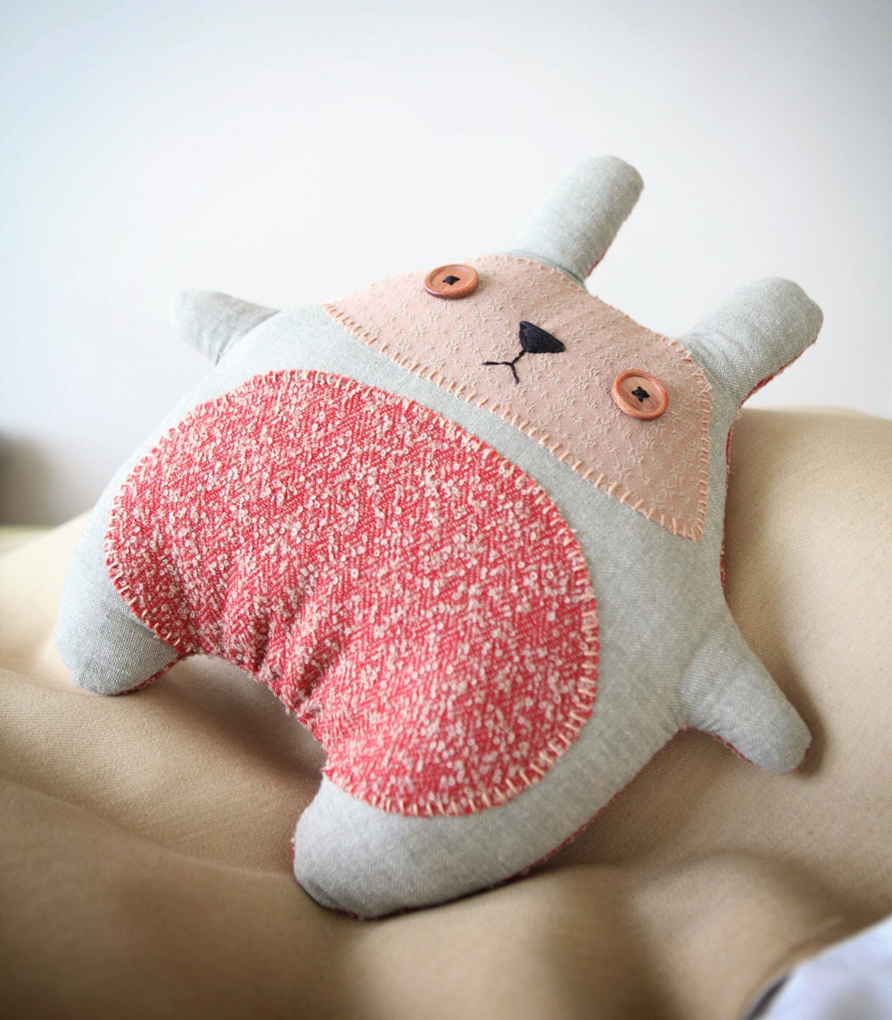 Bunny Plush Toy - Soft toy - Stuffed toy - Valentine Gift - Stuffed Animal - Grey bunny rabbit soft toy - Pillow - READY TO SHIP