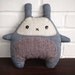 Bunny Plush Toy - Soft toy - Stuffed Animal - Kawaii Zakka Plush - Stuffed toy - Grey bunny rabbit soft toy - Pillow - READY TO SHIP