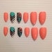 Customized Aztec Press On Nails Fake nails