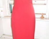 Baylis & Knight Red LOLA High Waisted Wiggle Pencil Skirt Dita Burlesque Office