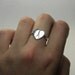 I Love Paris Eiffel Tower Sterling Silver Ring