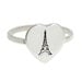 I Love Paris Eiffel Tower Sterling Silver Ring