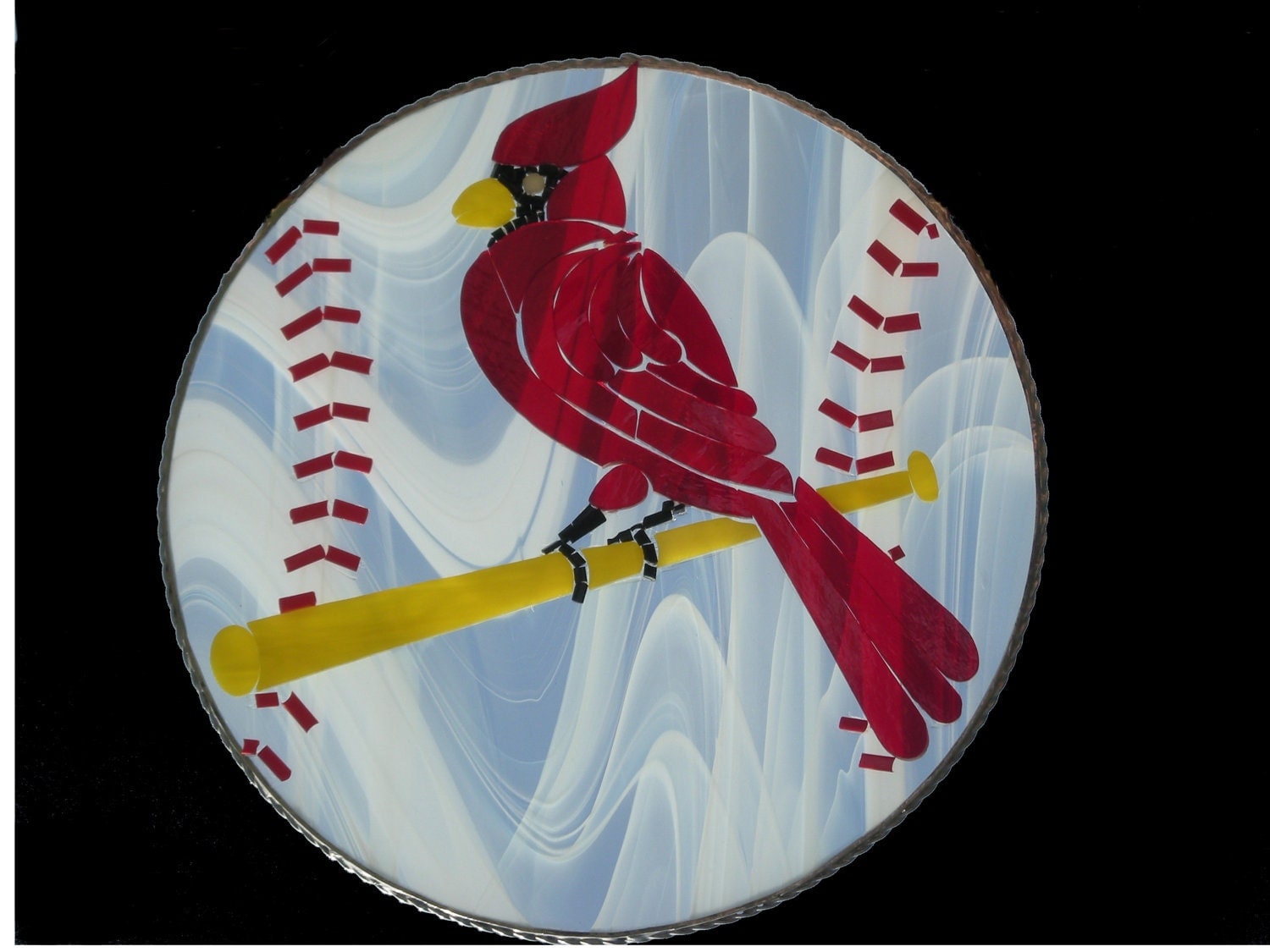 St. Louis Cardinals glass on glass mosaic with the by CareAndGrace