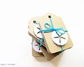 100 Large Kraft Tags, Kraft Paper Tags Scalloped, Wedding Escort or Wish Tags, Place Cards, Natural & Eco Friendly - papirvendage