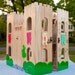Castle Theater Set with Finger Puppets, Flag, flag pole, dragon and dungeon.