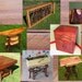 Rustic Handmade Mountain Laurel and Red stained pine Coffee Cocktail 50" Table Log Cabin Furniture by J. Wade