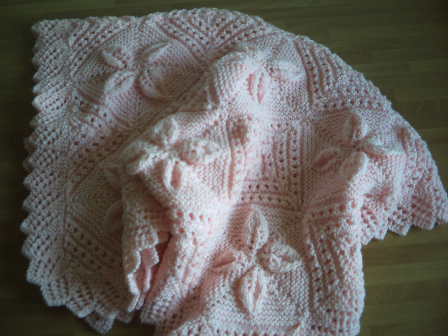 Handknitted baby blanket