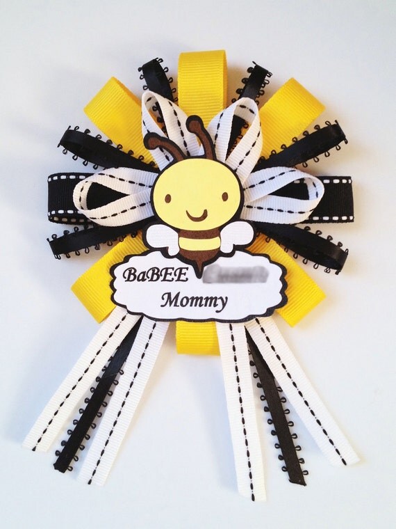 Mommy to Be Ribbon Corsage Pin Il_570xn