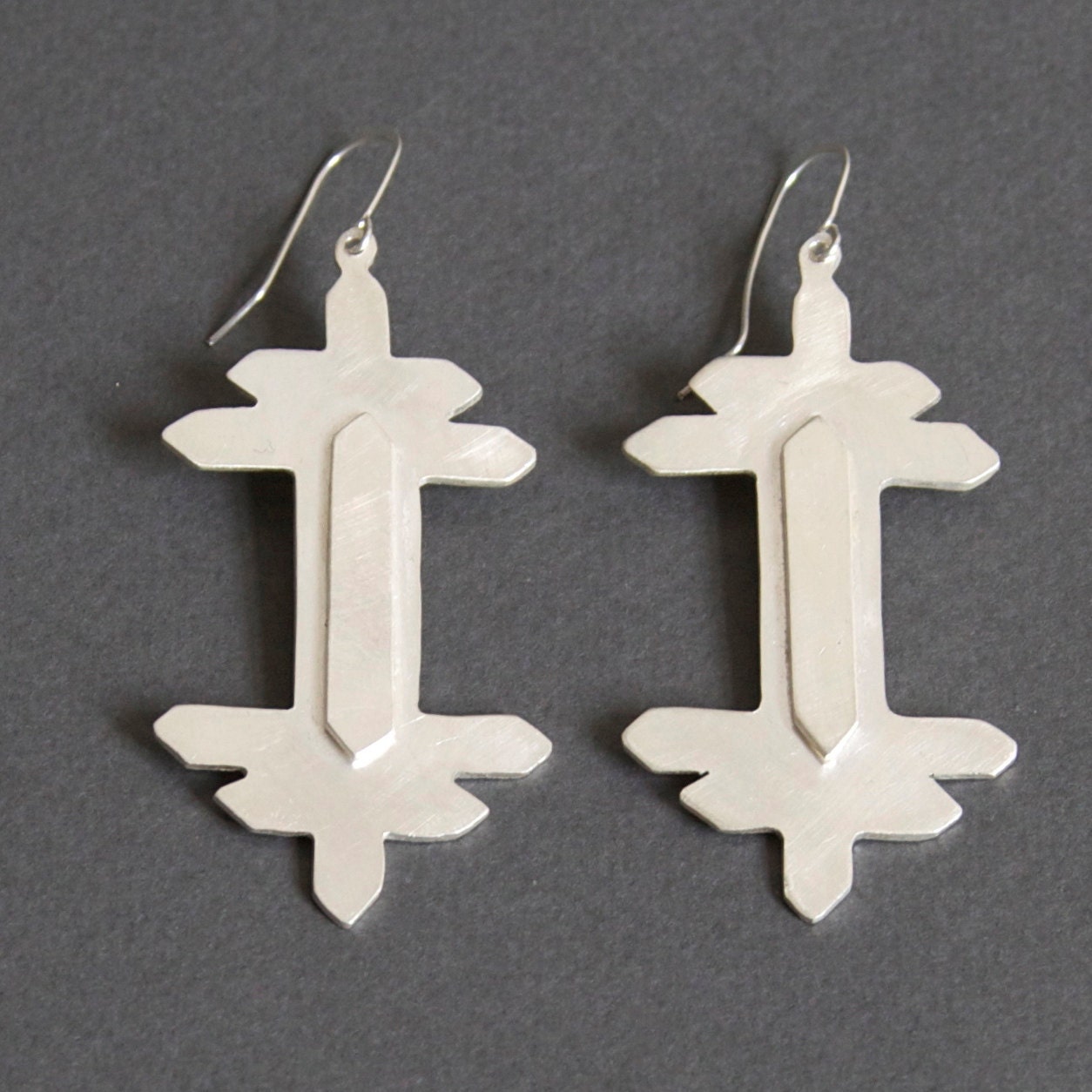 Step Earrings (Silver)