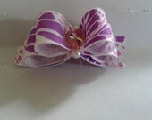 Dog Bow Purple. Size 5/8
