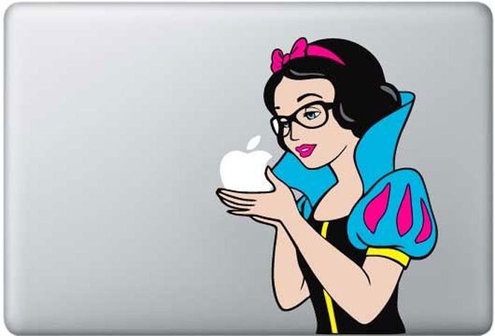 Snow white- Macbook Stickers Vinyl Mac decals Macbook decal Macbook Pro decal Apple mac decal for Macbook Air / Macbook Pro sticker