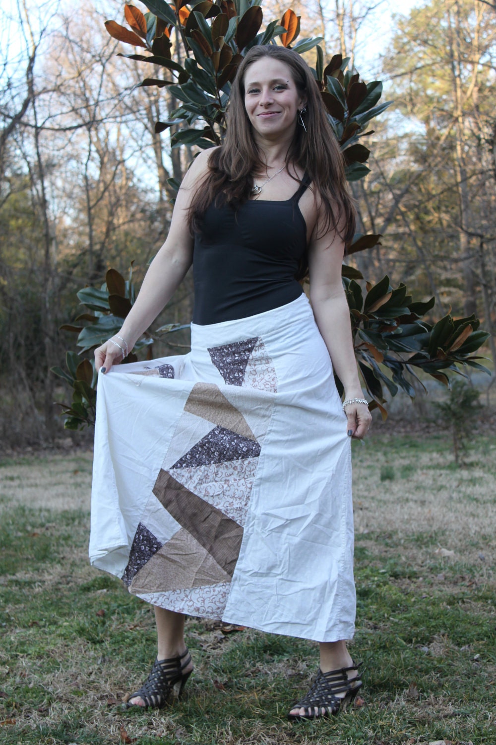 Patchy Panel and Mushroom skirt