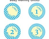 Baby Monthly Circles: Blue Cotton Candy Il_170x135